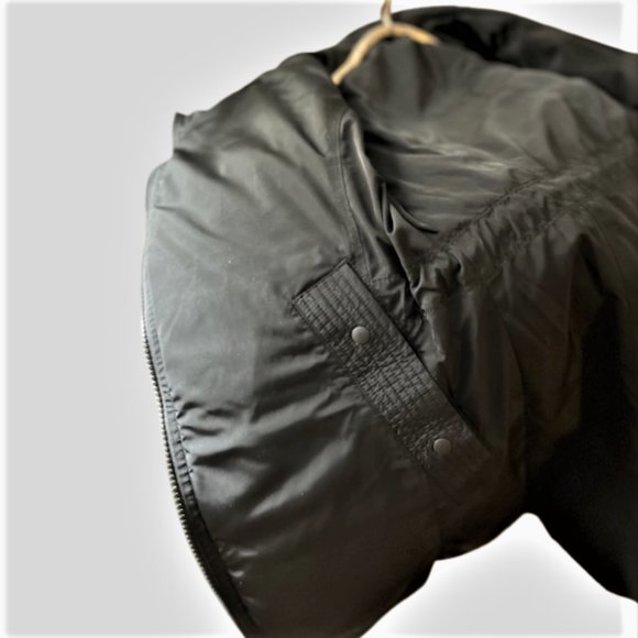 Athleta medium size black puffer knee length coat - Picture 3 of 3